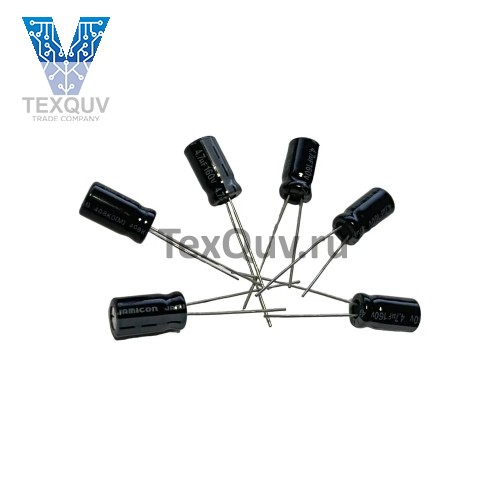 Конденсатор электролитический 4.7мкФ-160В/4.7uF-160V, 6/12мм