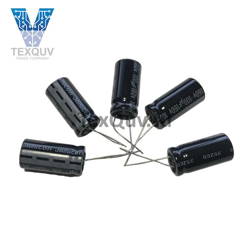 Конденсатор электролитический 100мкФ-160В/100uF-160V, 12/25мм