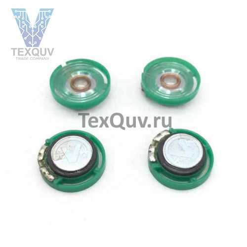 Мини-Динамик Зеленый Ультратонкий 32Ом 0,25Вт 21мм диаметр динамика-21мм толщина-9мм