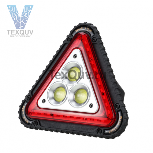 W842 COB - красная аккумуляторная портативная прожекторная лампа с Power Bank