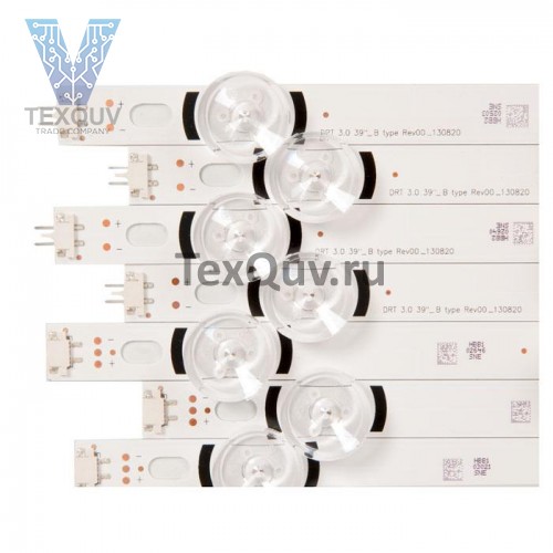 Подсветка 39" 3V / 9 led / (комплект 8 шт) 775mm LG Innotek POLA2.0 A/B (4A+4B)