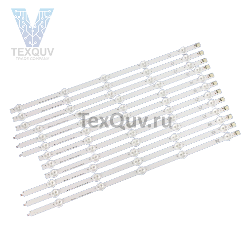 Подсветка 50" 3V / 5 led / 2 pin (комплект 12 шт) 996mm (3L1+3R1+3L2+3R2)