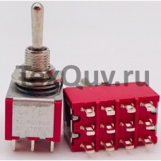 Тумблер STM-403 2A-250V 12PIN (ON-OFF-ON)