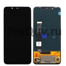 Дисплей с тачскрином для Xiaomi Mi 8 оригинал Черный