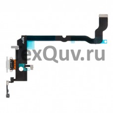 Шлейф с разъемом зарядки для Apple iPhone XS Max Белый