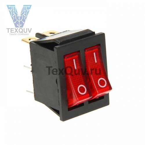 Переключатель KCD4-2101N-C3-R/6P on-off