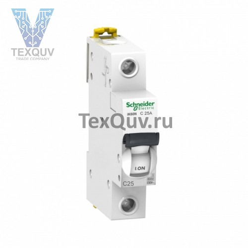 Автоматические выключатели Schneider Electric 1-полюсной C25А iC60N 6кА