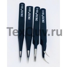 ONLYOU ESD-13 Черный Не Ржавеющий Пинцет