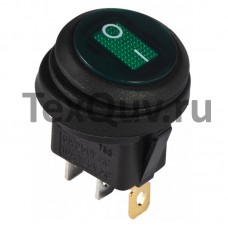 Переключатель KCD1-202FS G/3PN (ON-OFF)