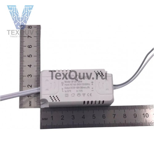 Блок питания для светодиодной ленты, 130В, 36 Вт, IP20