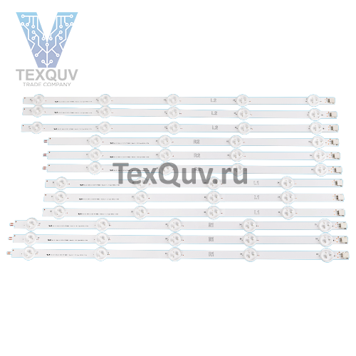 Подсветка 47" 3V / 9 led / (комплект 12 шт) 940mm (3L1+3R1+3L2+3R2)