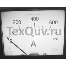 М42300 0-750А кл,точн, 1,580х80х50 Амперметр щитовой
