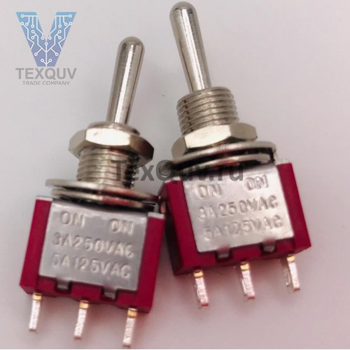 Тумблер MTS-123 3A-250V 3PIN (ON-(OFF)-ON)