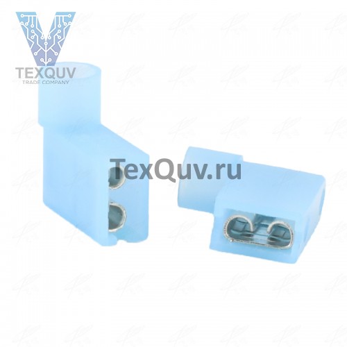 FLDNY2-250 изолированный обжимной флаг разъем терминал, синий