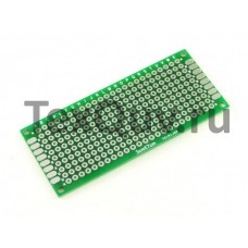 Монтажная плата двухсторонняя 3х7