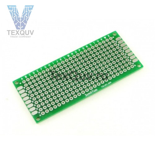 Монтажная плата двухсторонняя 3х7