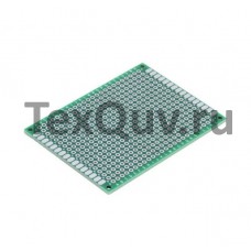 Монтажная плата двухсторонняя 4х6