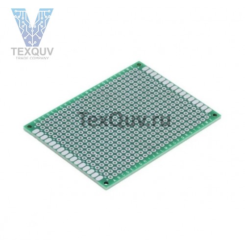 Монтажная плата двухсторонняя 4х6