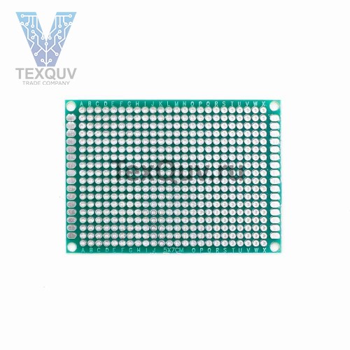 Монтажная плата двухсторонняя 5х7