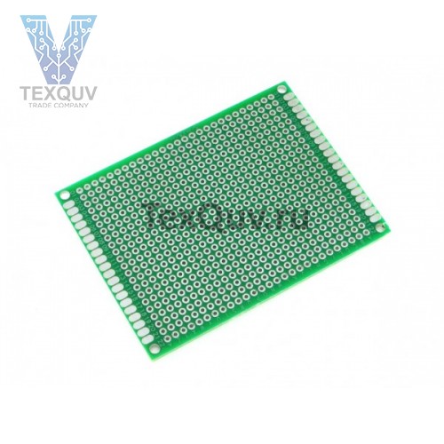 Монтажная плата двухсторонняя 6х8