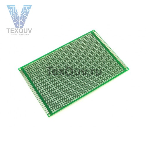 Монтажная плата двухсторонняя 8х12