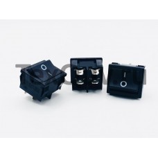Переключатель клавишный черный 6А-250V 4PIN (ON-OFF) 18,5х21,5мм