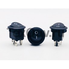 Переключатель клавишный круглый 6А-250V 4PIN (ON-OFF) 20,5мм