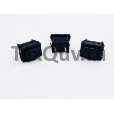 Переключатель кнопочный черный без фиксации 10А-250V 2PIN 13х18мм