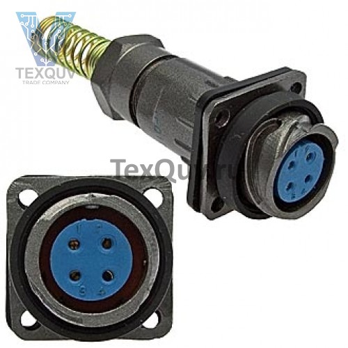 FQ18-4pin ZPK-8 (блочно-кабельная розетка)  