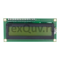 LCD1602 Символьный дисплей 16x2 Зеленый с выводами