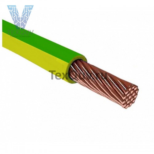 Провод ПуГВ 10.0 Зелено-Желтый