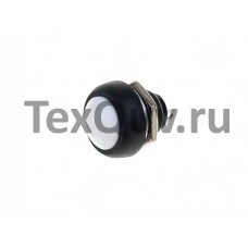 Кнопка PBS-33B 2PIN 1A-250V 12мм OFF-(ON) белая без фиксации