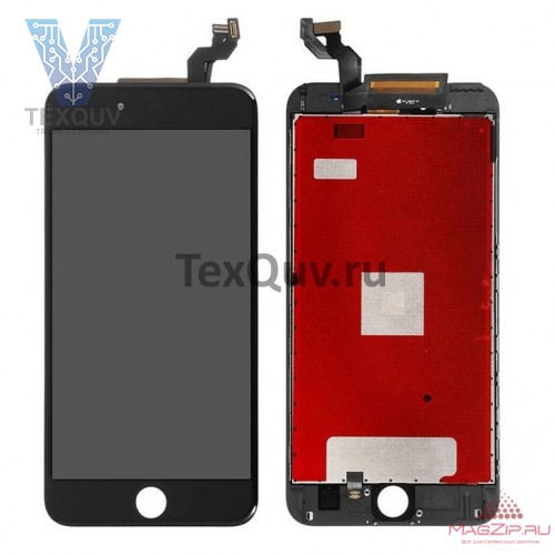 Дисплей с тачскрином для Apple iPhone 6S Plus Черный Переклейка 100% оригинал