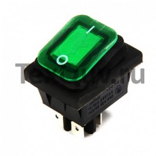 Переключатель KCD4-130/4PN FS зеленый