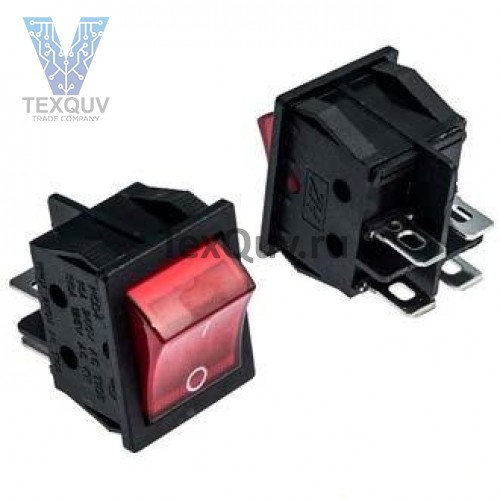 Переключатель KCD4-201N-C3-R/4P (ON-OFF)