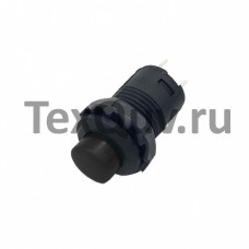 Кнопка DS-427 2PIN c черным колпачком без фиксации