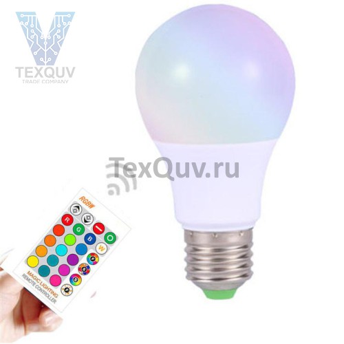 RGB + W/WW светодиодный светильник A50 (с 24-клавишным ИК-пультом дистанционного управления)