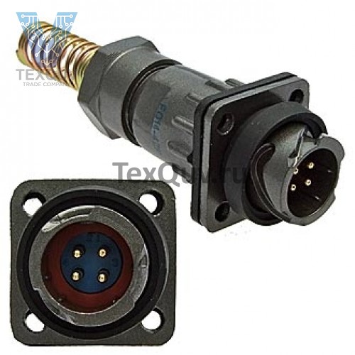 FQ14-4pin ZPJ-8 (блочно-кабельная вилка)