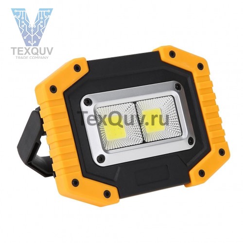 30Вт 2 СОВ аккумуляторная портативная прожекторная лампа с Power Bank Кемпинг Work Light