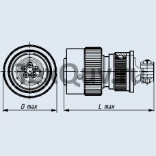 Разъем СНЦ23-32/33Р-6-а-В (201*г)