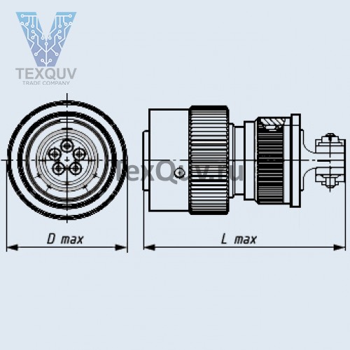 Разъем СНЦ23-32/33Р-6-а-В (201*г)