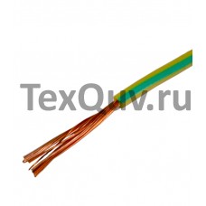 Провод ПуГВ 0,50 зелено-желтый