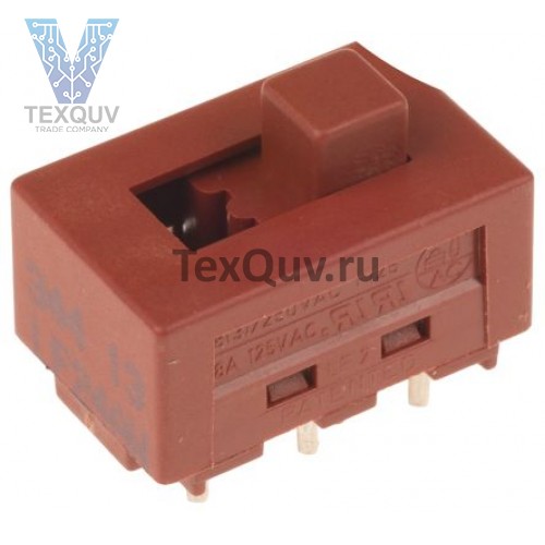 Переключатель для вытяжки ползунковый 10А-250V 8PIN 14х30мм