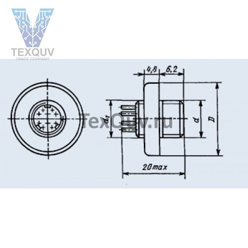Вилка СНЦ13-30-А-в