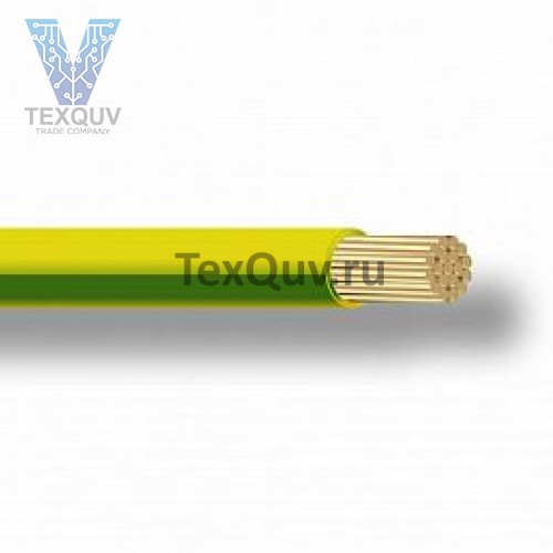 Провод ПуГВ 6.0 Желто-злёный 