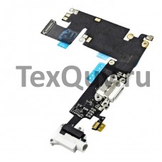 Шлейф с разъемом зарядки для Apple iPhone 6 Plus Белый