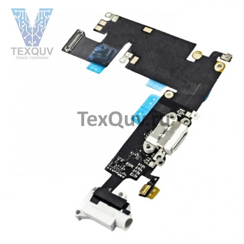 Шлейф с разъемом зарядки для Apple iPhone 6 Plus Белый