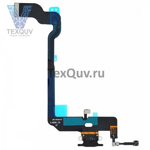 Шлейф с разъемом зарядки для Apple iPhone XS Черный