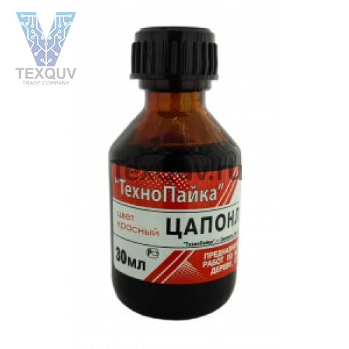 Цапон лак красный, флакон 30 мл